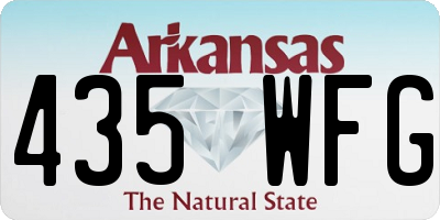 AR license plate 435WFG