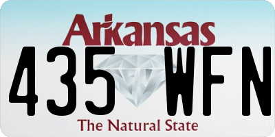AR license plate 435WFN