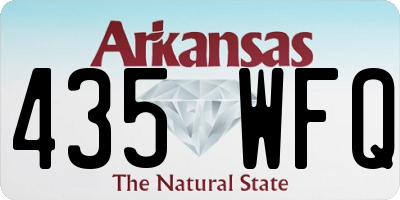 AR license plate 435WFQ