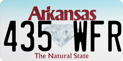 AR license plate 435WFR