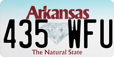 AR license plate 435WFU