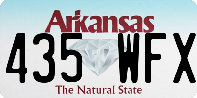 AR license plate 435WFX