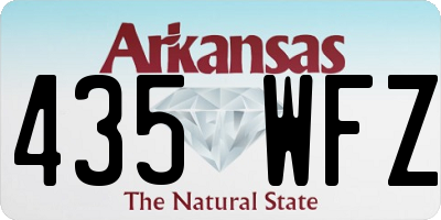 AR license plate 435WFZ
