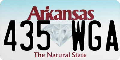 AR license plate 435WGA