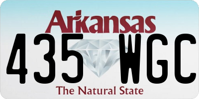 AR license plate 435WGC