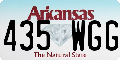 AR license plate 435WGG