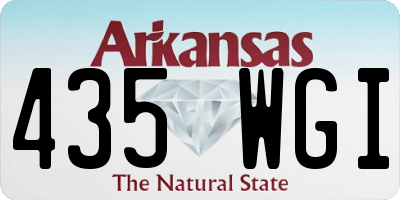 AR license plate 435WGI