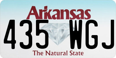 AR license plate 435WGJ