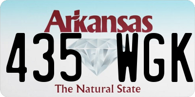 AR license plate 435WGK