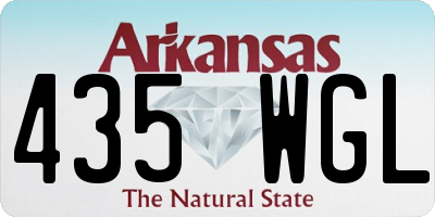 AR license plate 435WGL