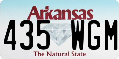 AR license plate 435WGM