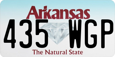 AR license plate 435WGP