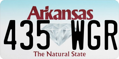 AR license plate 435WGR