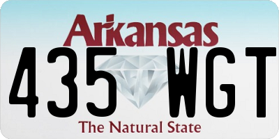 AR license plate 435WGT
