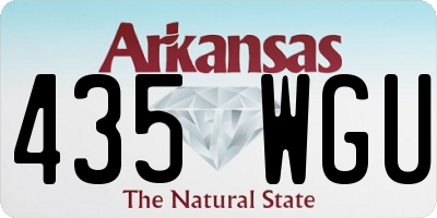 AR license plate 435WGU
