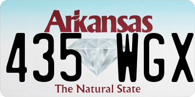 AR license plate 435WGX