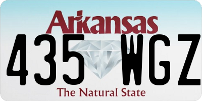 AR license plate 435WGZ
