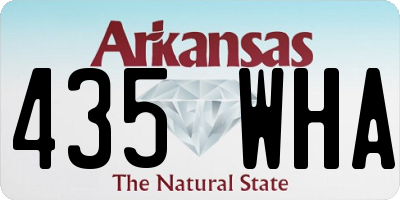 AR license plate 435WHA