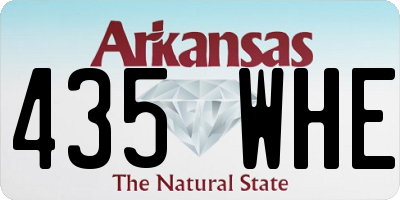 AR license plate 435WHE