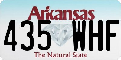 AR license plate 435WHF