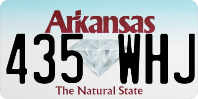 AR license plate 435WHJ