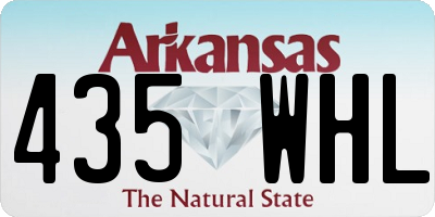 AR license plate 435WHL