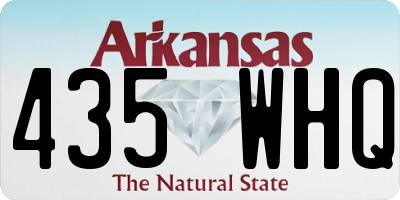 AR license plate 435WHQ
