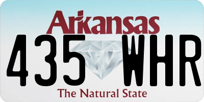 AR license plate 435WHR