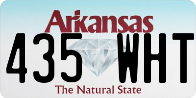 AR license plate 435WHT