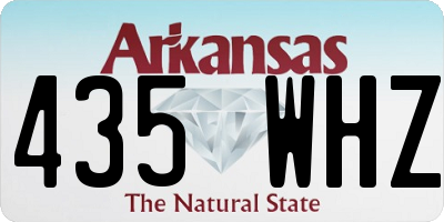 AR license plate 435WHZ