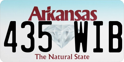 AR license plate 435WIB