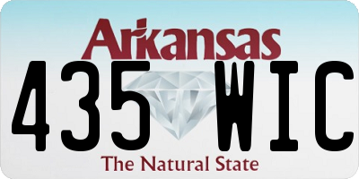 AR license plate 435WIC