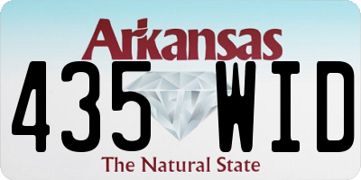 AR license plate 435WID
