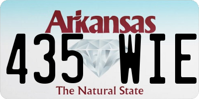AR license plate 435WIE