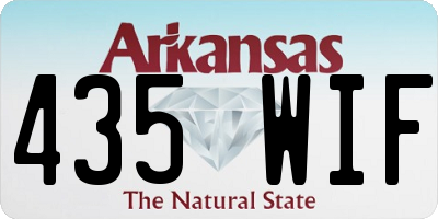 AR license plate 435WIF