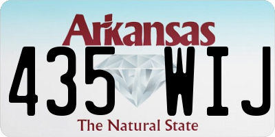 AR license plate 435WIJ