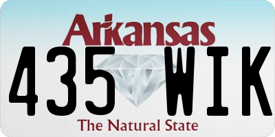 AR license plate 435WIK