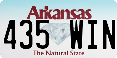 AR license plate 435WIN