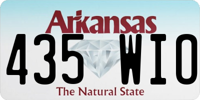 AR license plate 435WIO