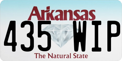 AR license plate 435WIP