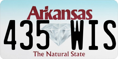 AR license plate 435WIS