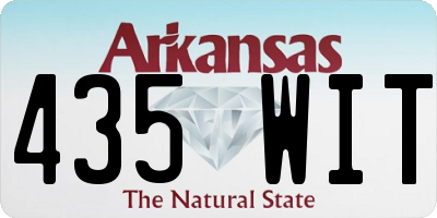AR license plate 435WIT