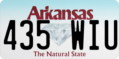 AR license plate 435WIU