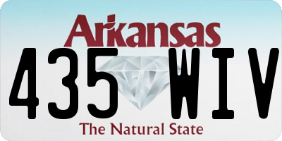 AR license plate 435WIV