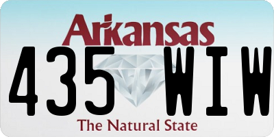 AR license plate 435WIW