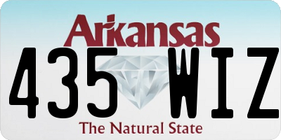 AR license plate 435WIZ