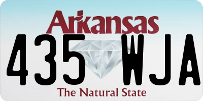 AR license plate 435WJA