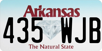 AR license plate 435WJB