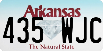 AR license plate 435WJC