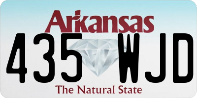 AR license plate 435WJD